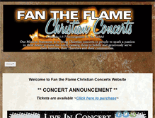 Tablet Screenshot of fantheflamechristianconcerts.org